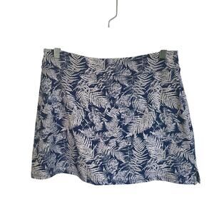 Tranquility by Colorado Clothing Womens Blue Tropical Active Shorts Skort Size S